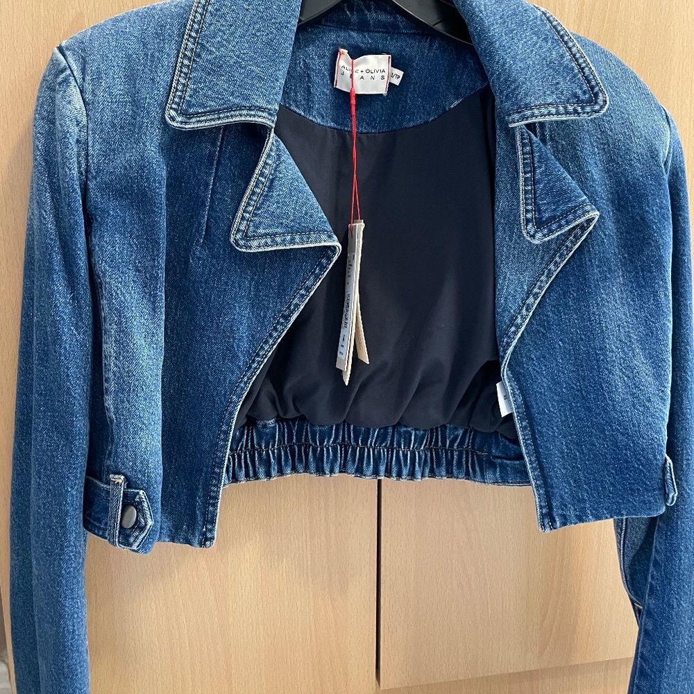 Brand new Alice + Olivia denim jacket